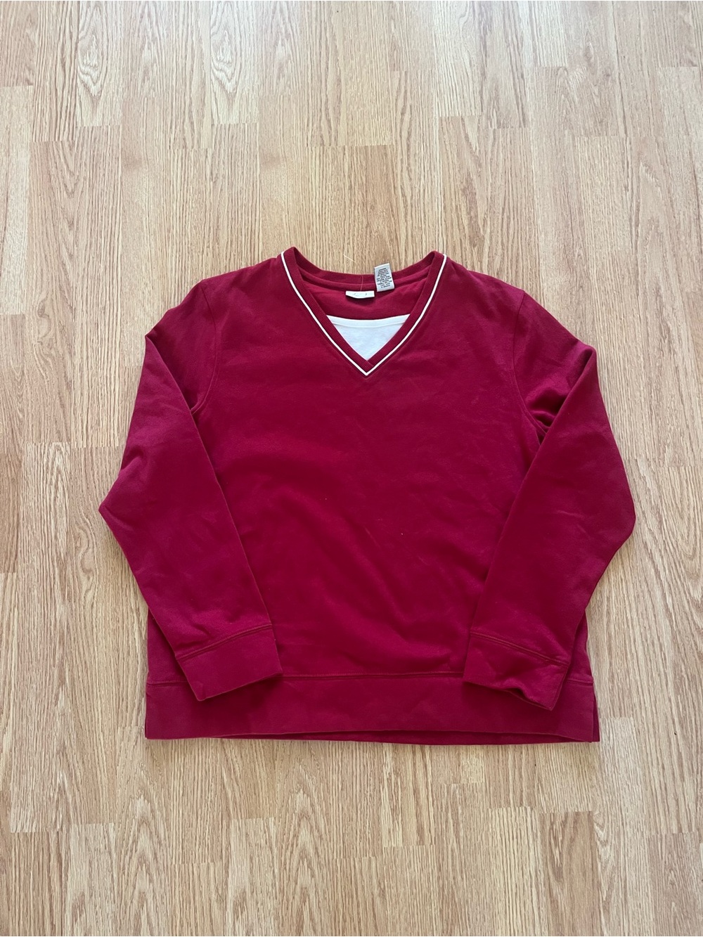 vintage red kim rogers petite medium varsity sweater